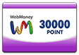 ウェブマネー(WebMoney)30,000ポイント
