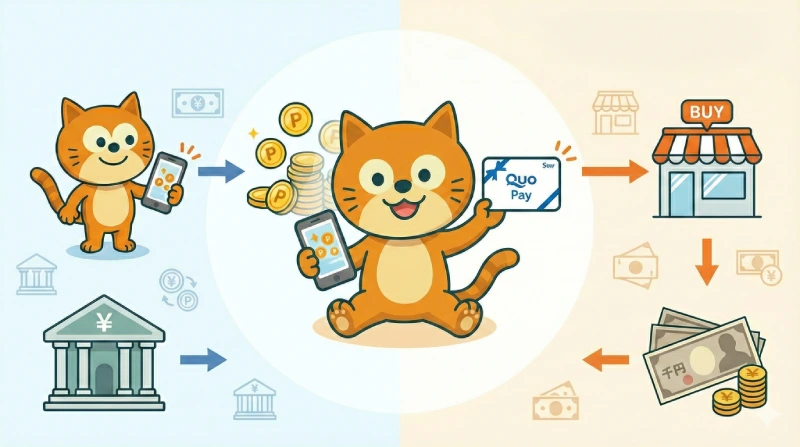 ルートA：ポイ活アプリ → ドットマネー → 銀行振込